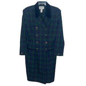 ❤️ STUDIO I Plaid Coat Size 15